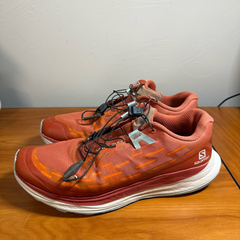 Salomon Ultra Glide Womens Trail Running  Shoe Outdoor Mecca Orange/Red ‎ Sz 11